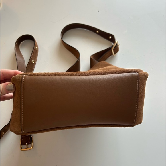 Coach Hadley Brown Suede Bag - Picture 4 of 6